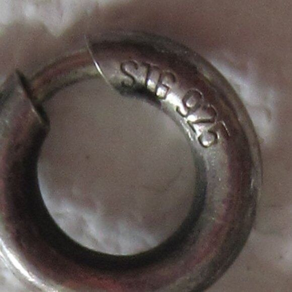 Amethyst & pearl bracelet, 925 Silver Clasp, Vintage, 7" - Picture 4 of 8